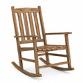 Chaise à bascule en bois d'acacia