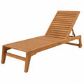 Chaise Longue Réglable en Acacia