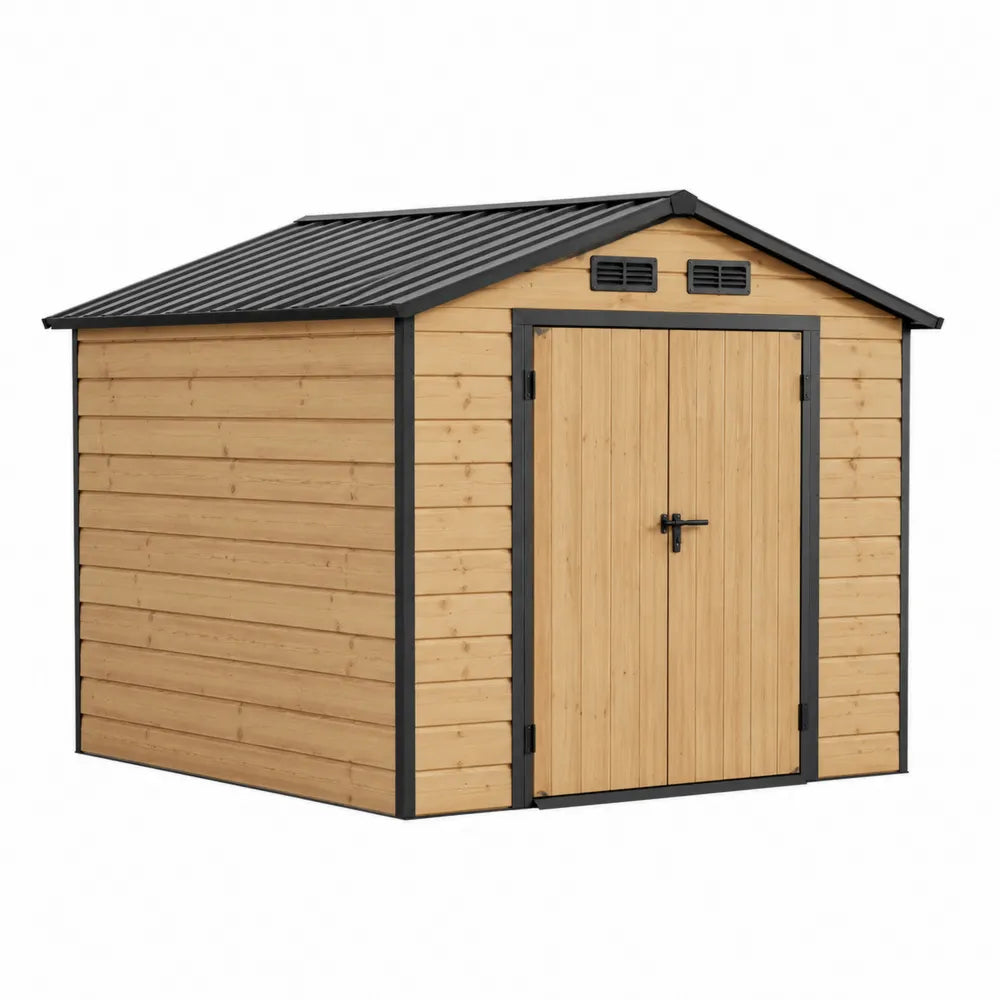 Abri de jardin en bois et métal 300x240x210 cm
